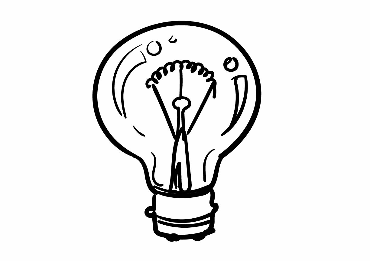 lightbulb doodle